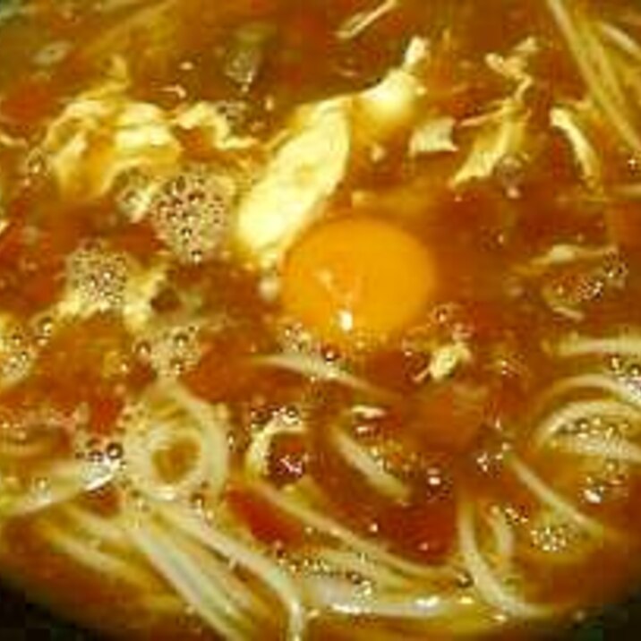 とろとろ月見カレーうどん